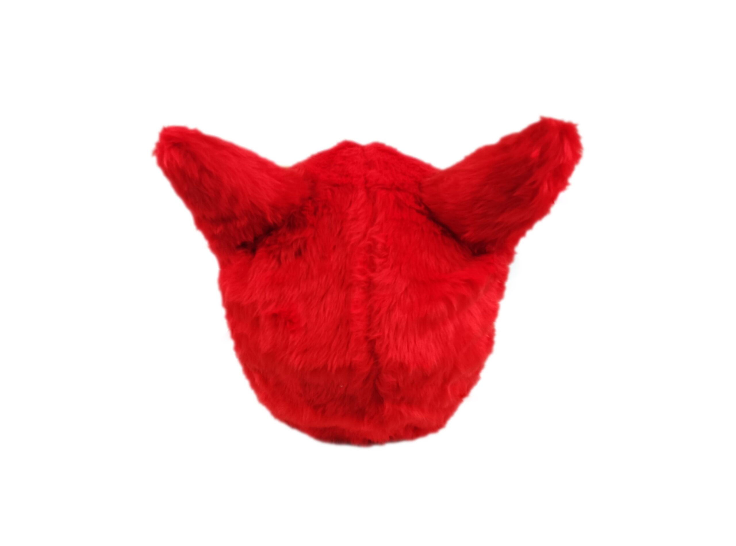Nakładka na kask motocyklowy kot czerwony