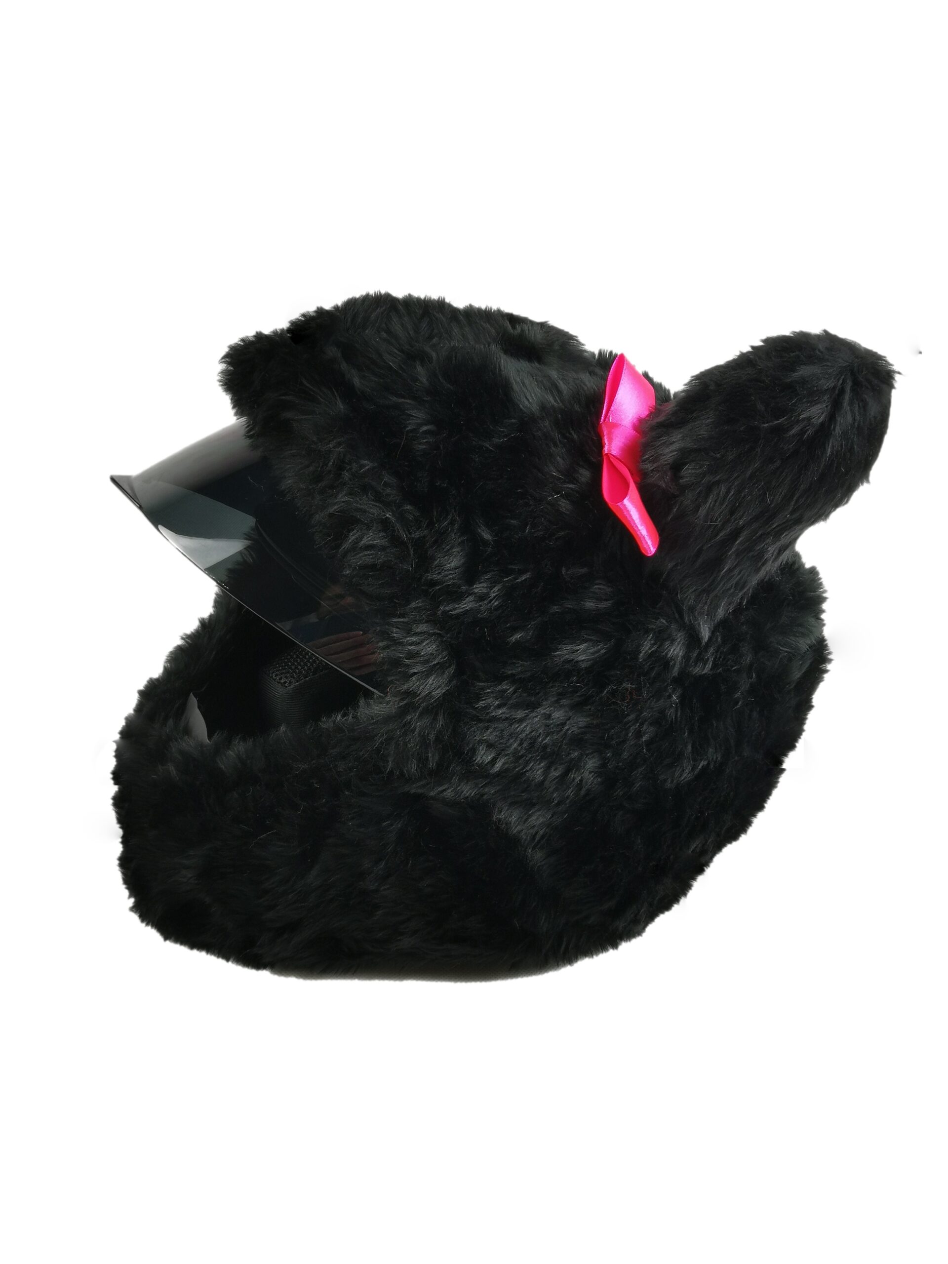 Nakładka na kask motocyklowy kot czarny